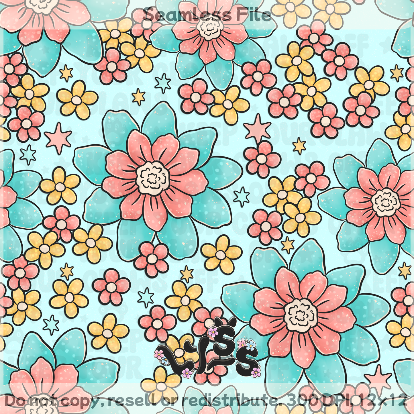 Lyss Doodles - Seamless Files - April 2025 Patreon - Collection #2