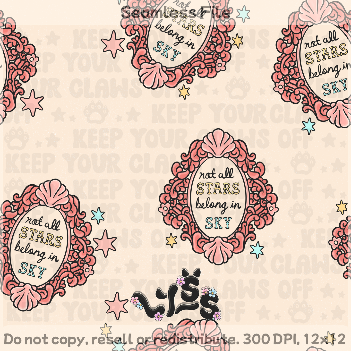 Lyss Doodles - Seamless Files - April 2025 Patreon - Collection #2