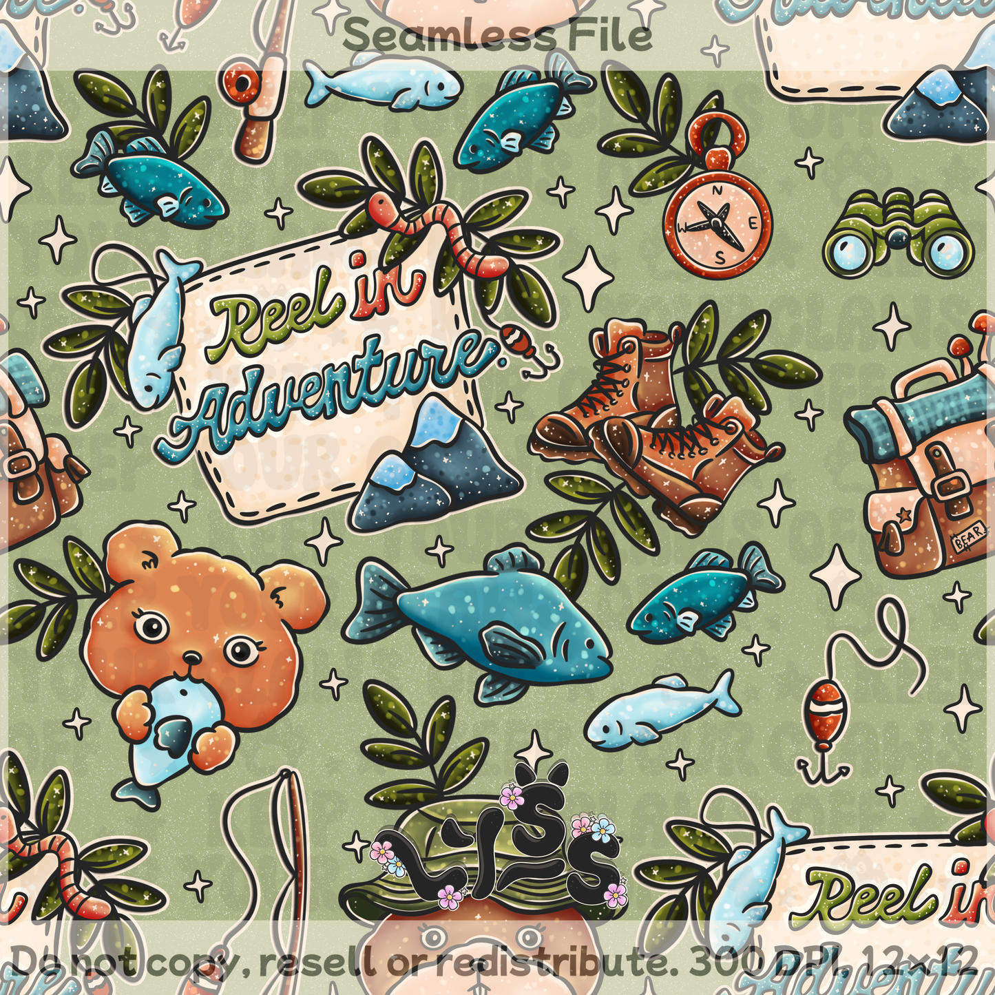 Lyss Doodles - Seamless Files - May 2025 Patreon - Collection #2