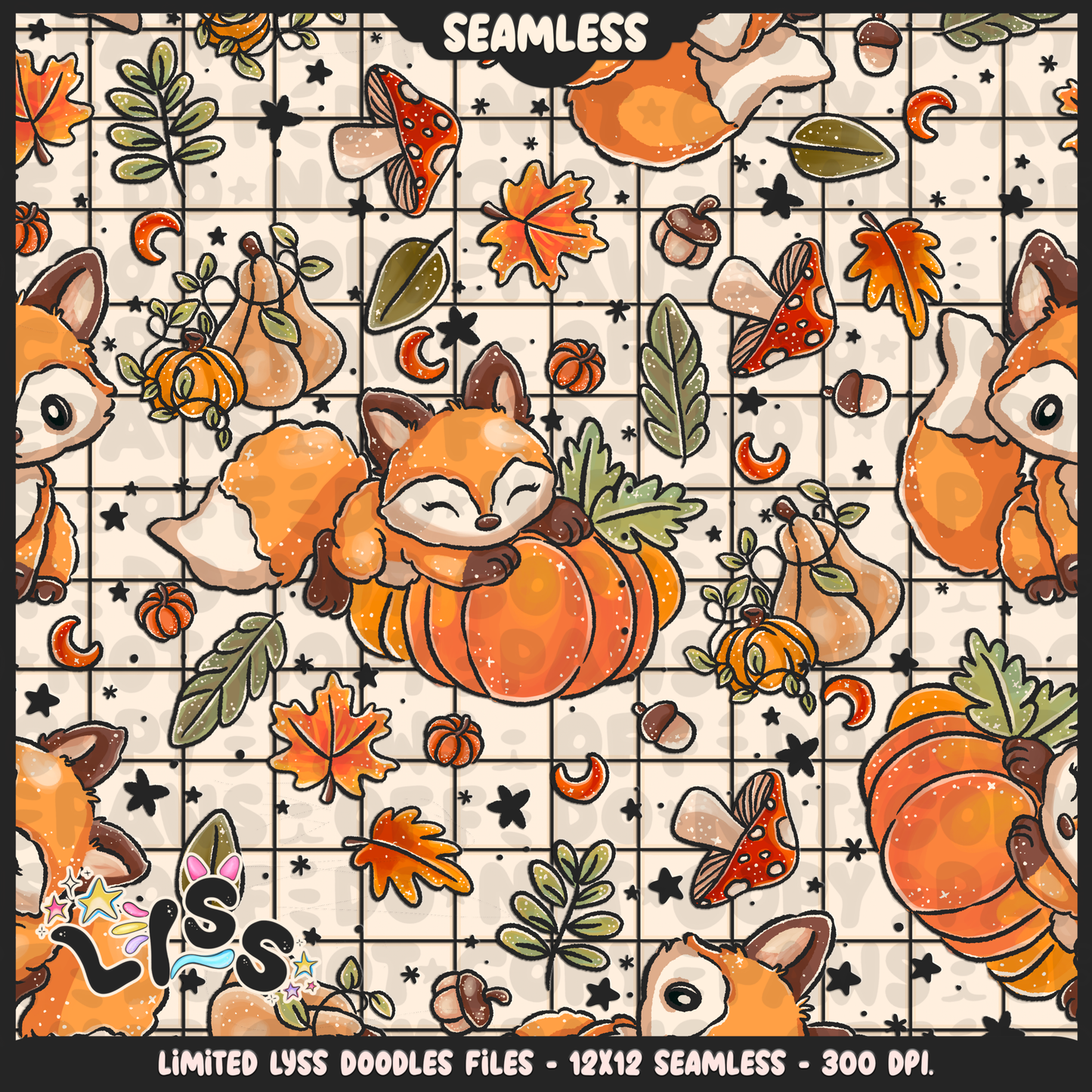 Lyss Doodles - Seamless Files - October 2024 Patreon