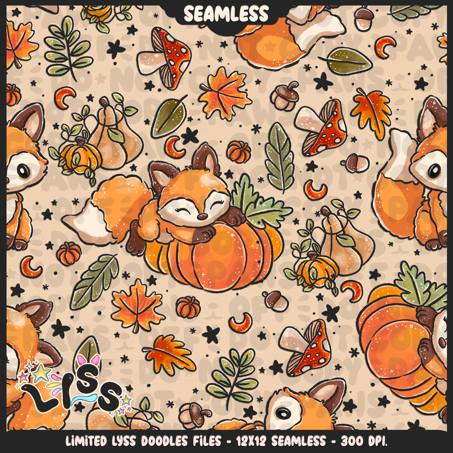 Lyss Doodles - Seamless Files - October 2024 Patreon