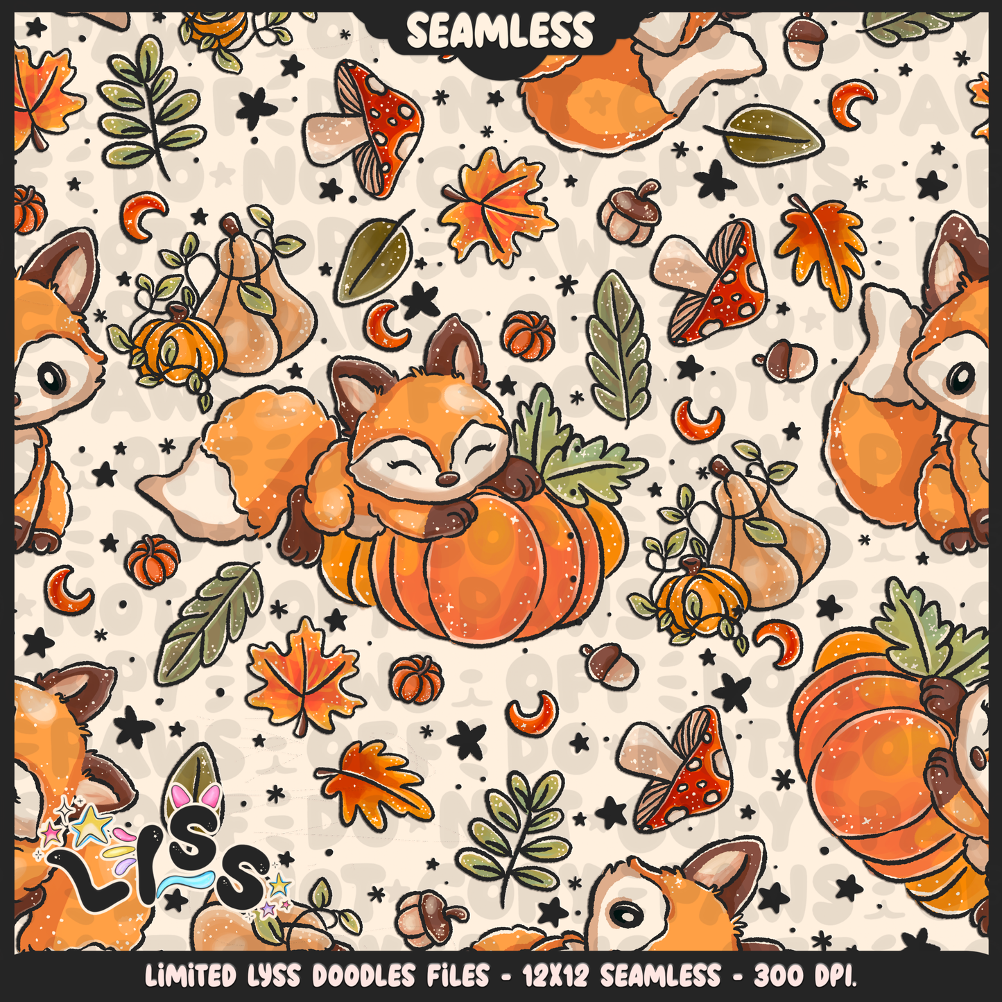 Lyss Doodles - Seamless Files - October 2024 Patreon