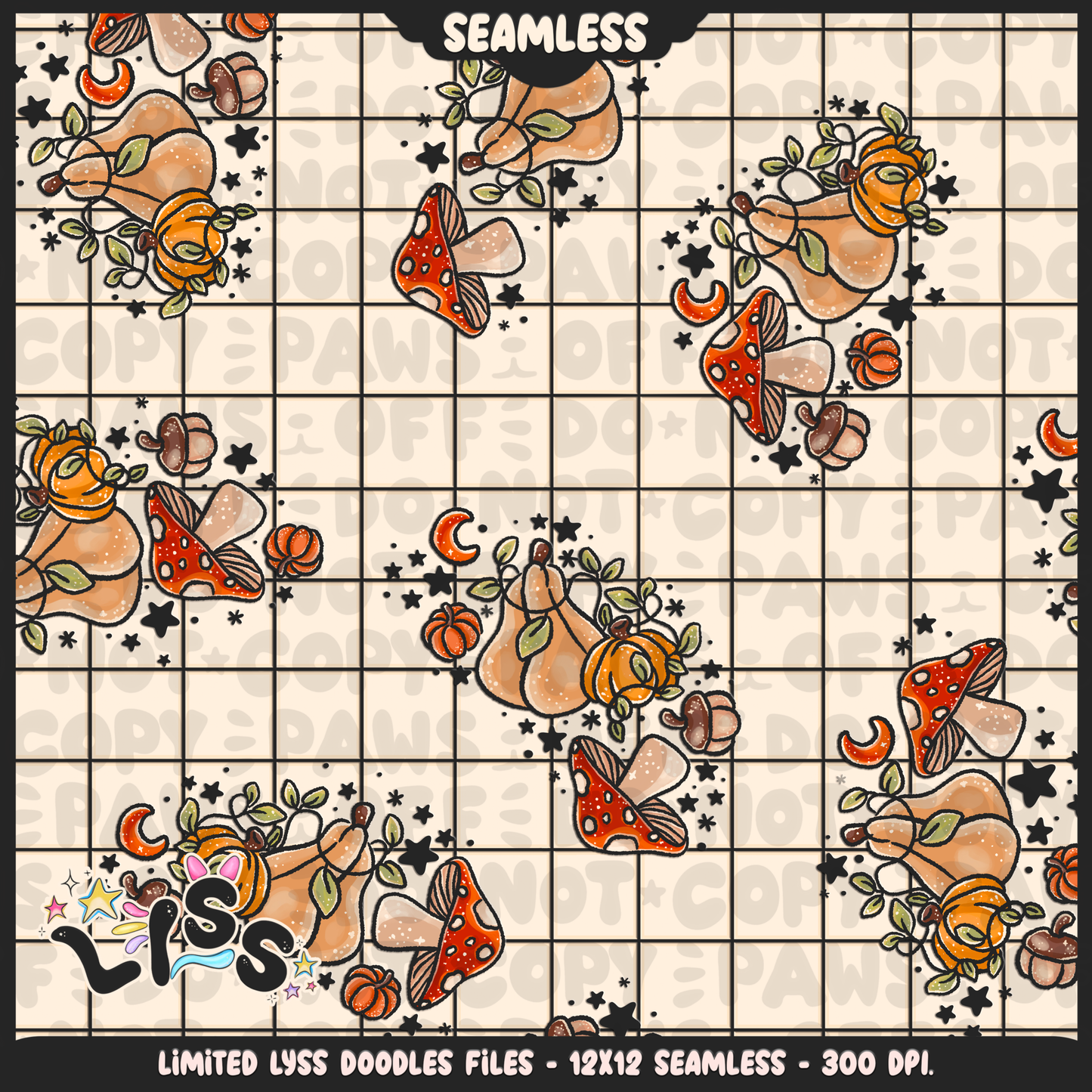 Lyss Doodles - Seamless Files - September 2024 Patreon - Collection #2