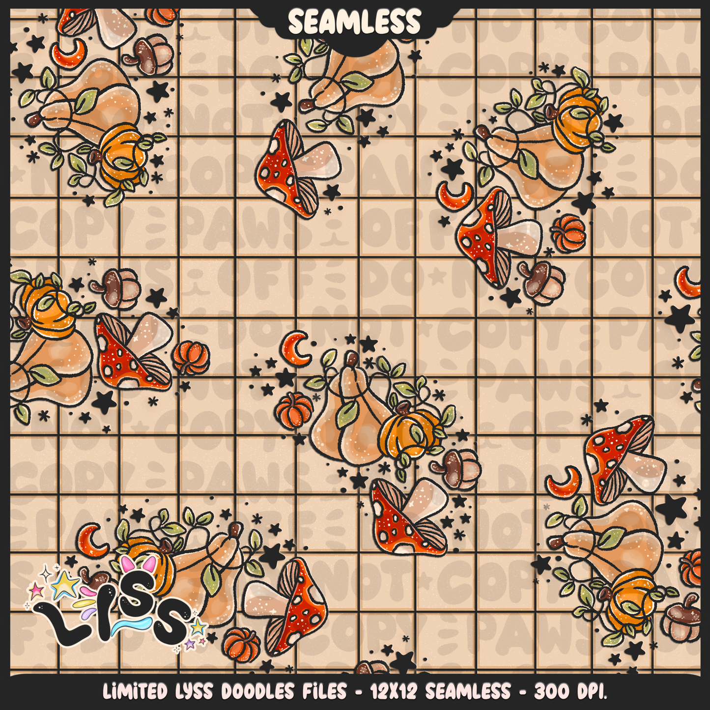 Lyss Doodles - Seamless Files - September 2024 Patreon - Collection #2