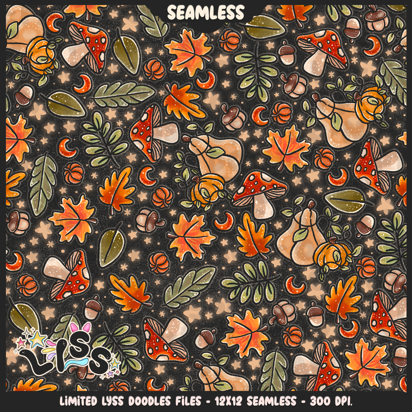 Lyss Doodles - Seamless Files - September 2024 Patreon - Collection #2