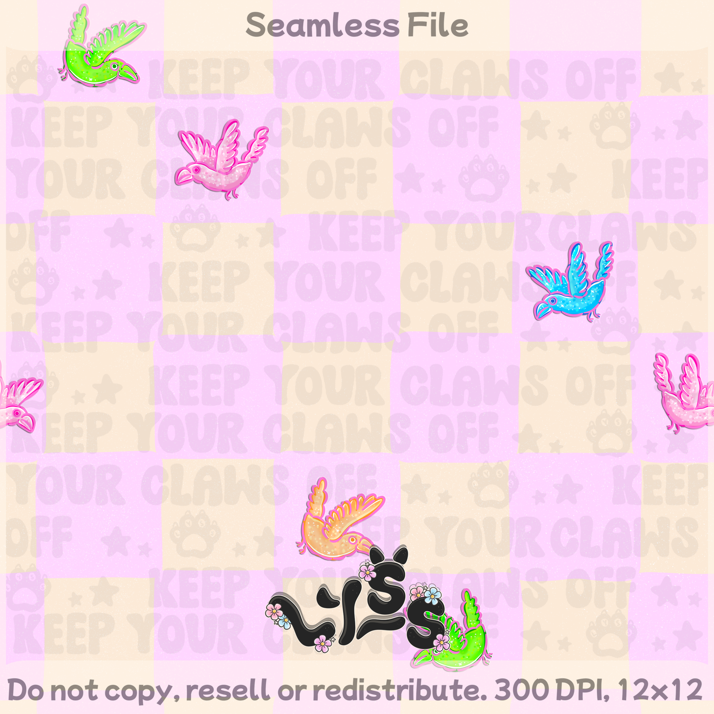 Lyss Doodles - Seamless Files - February 2025 Patreon - Collection #2