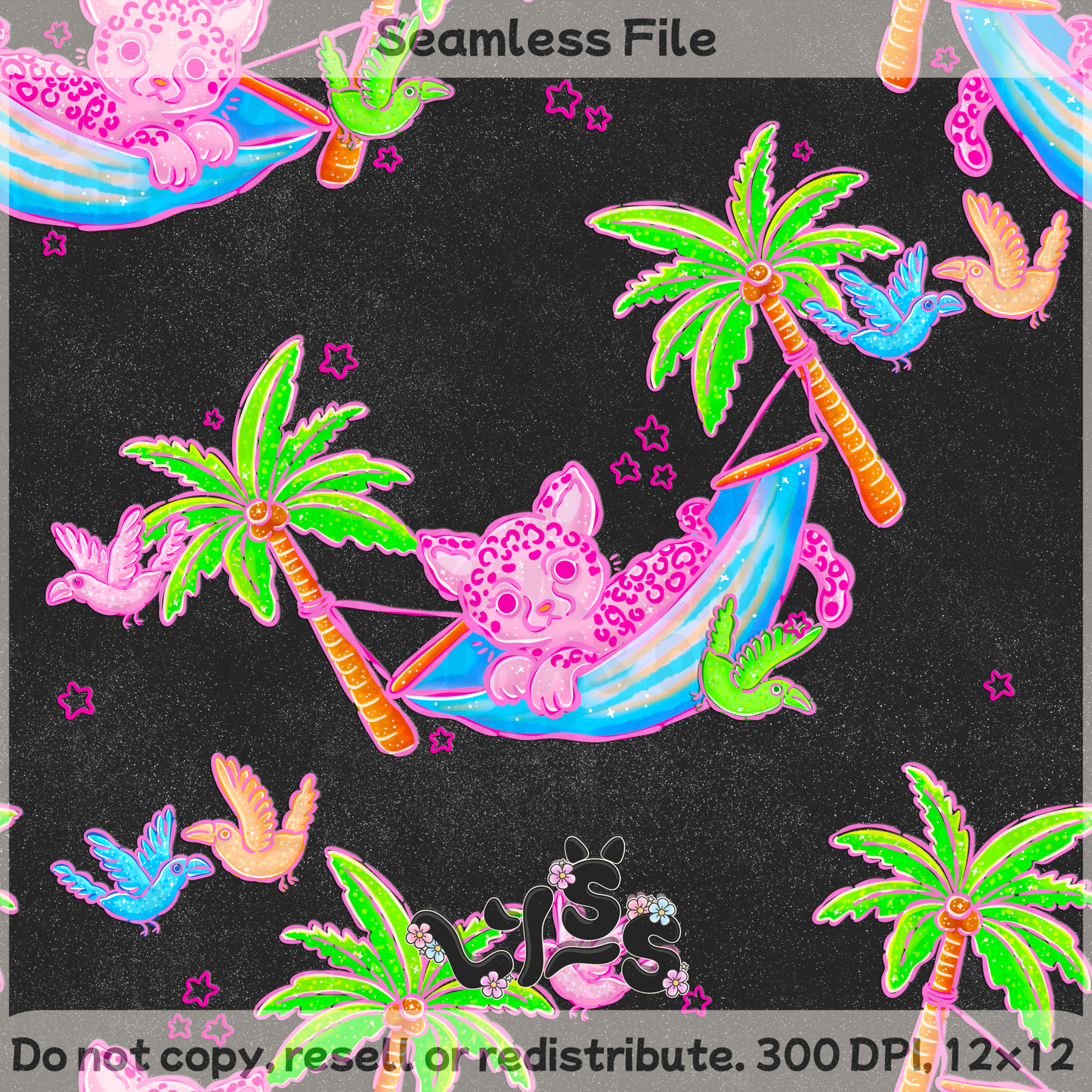 Lyss Doodles - Seamless Files - February 2025 Patreon - Collection #2