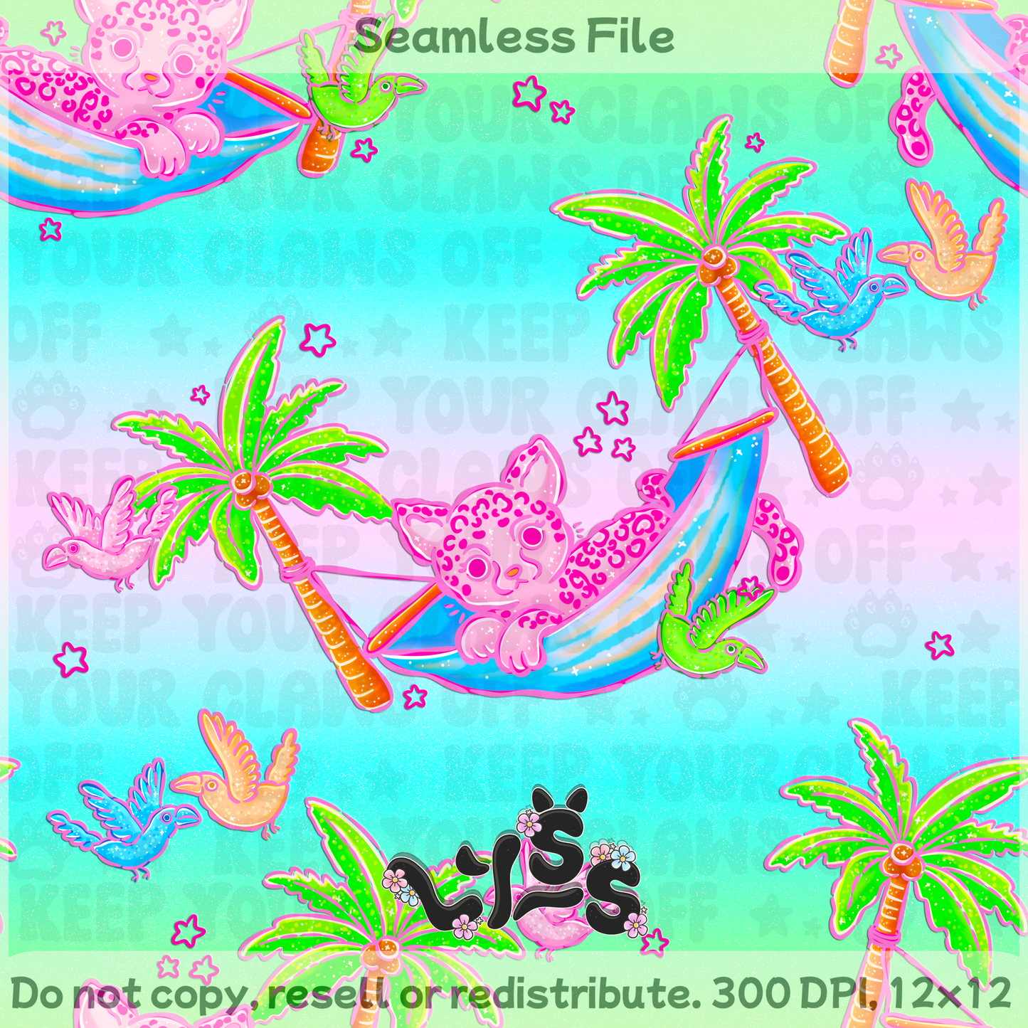 Lyss Doodles - Seamless Files - February 2025 Patreon - Collection #2