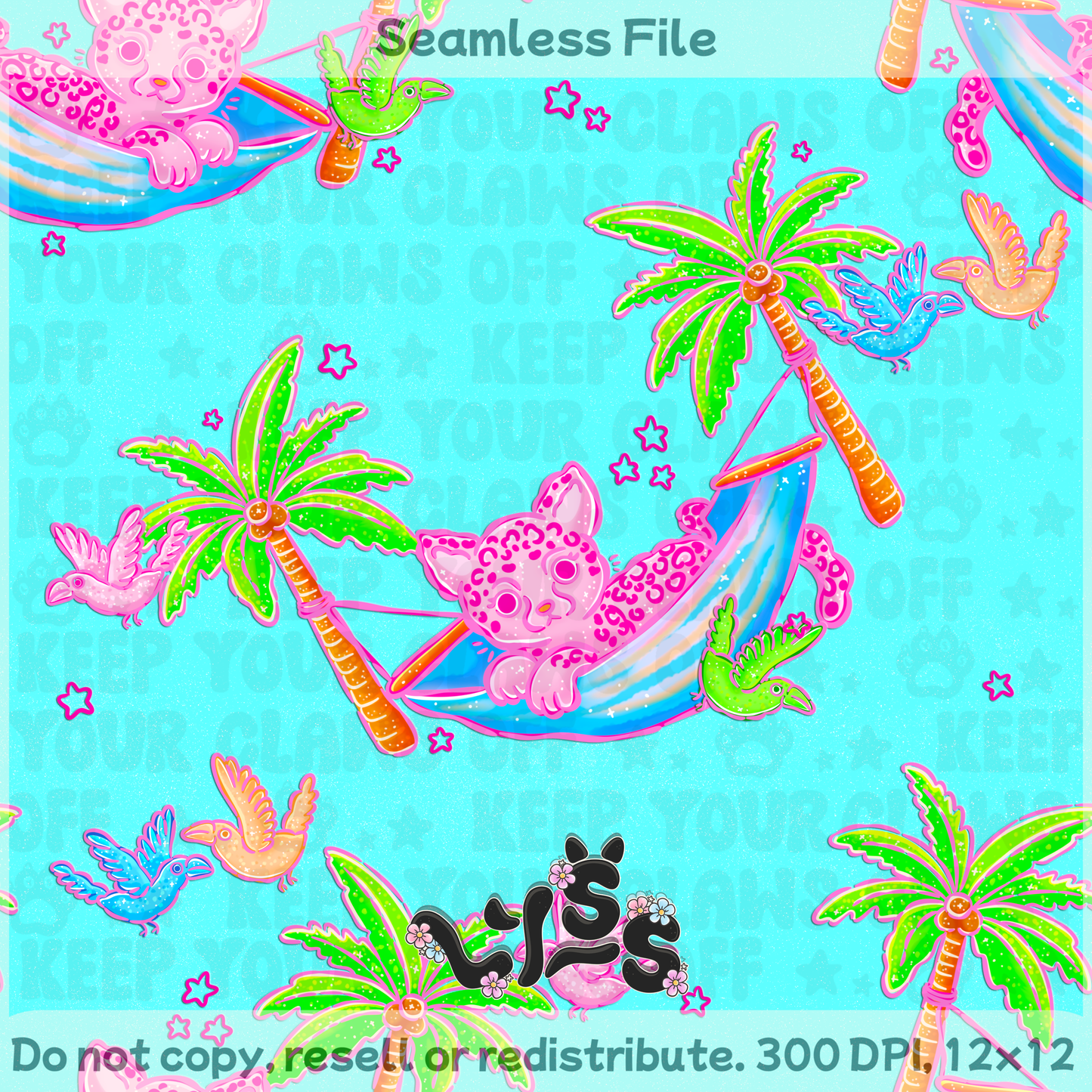 Lyss Doodles - Seamless Files - February 2025 Patreon - Collection #2