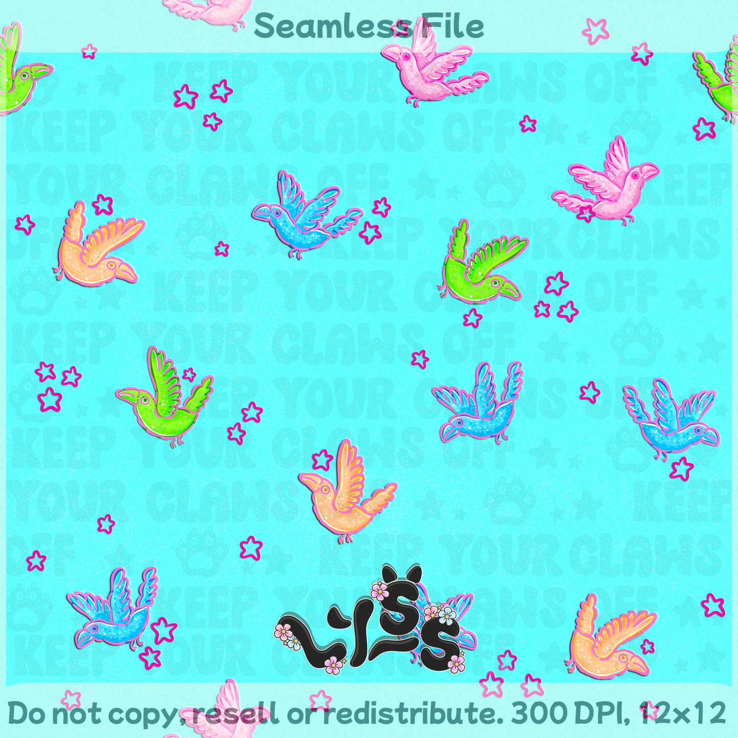 Lyss Doodles - Seamless Files - February 2025 Patreon - Collection #2