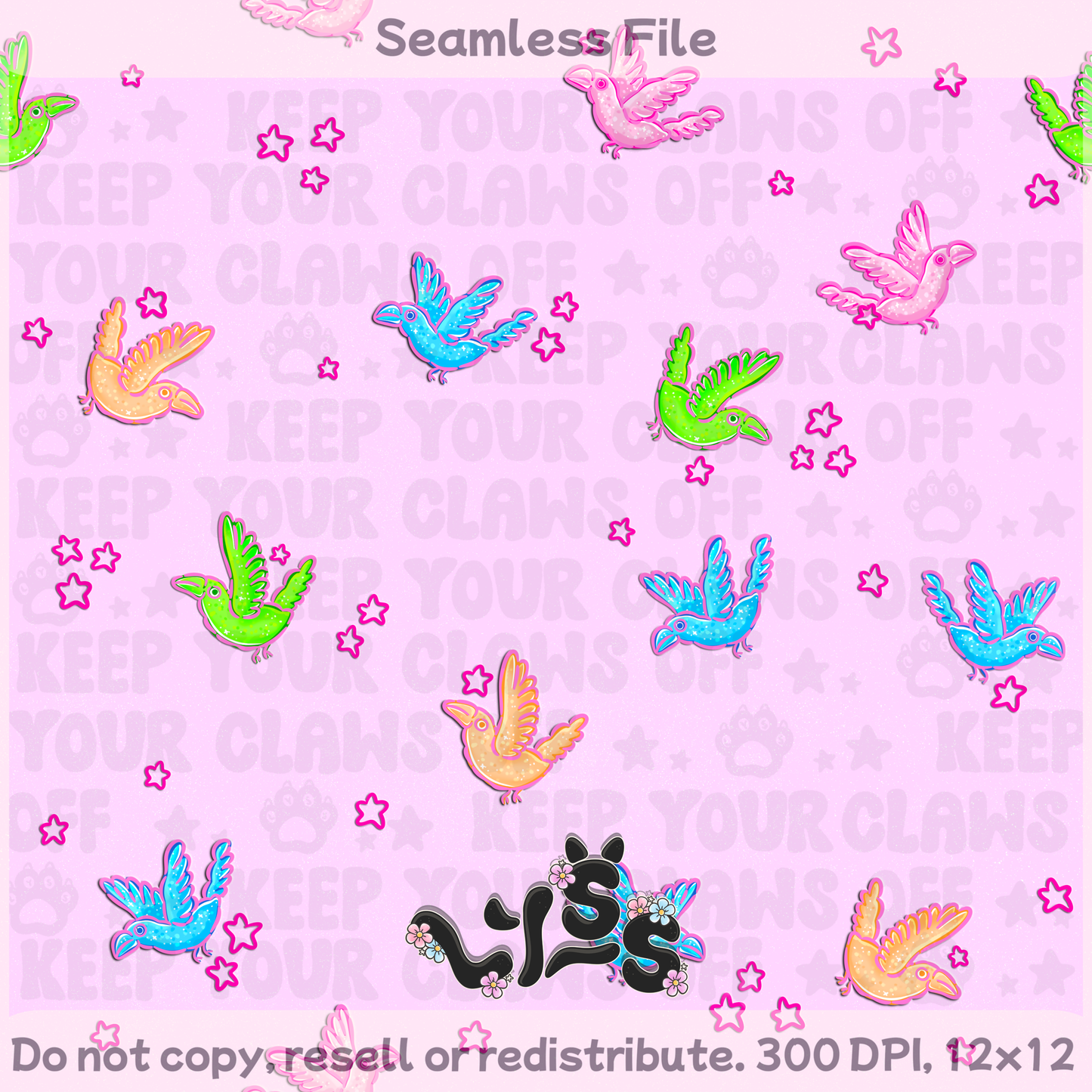 Lyss Doodles - Seamless Files - February 2025 Patreon - Collection #2