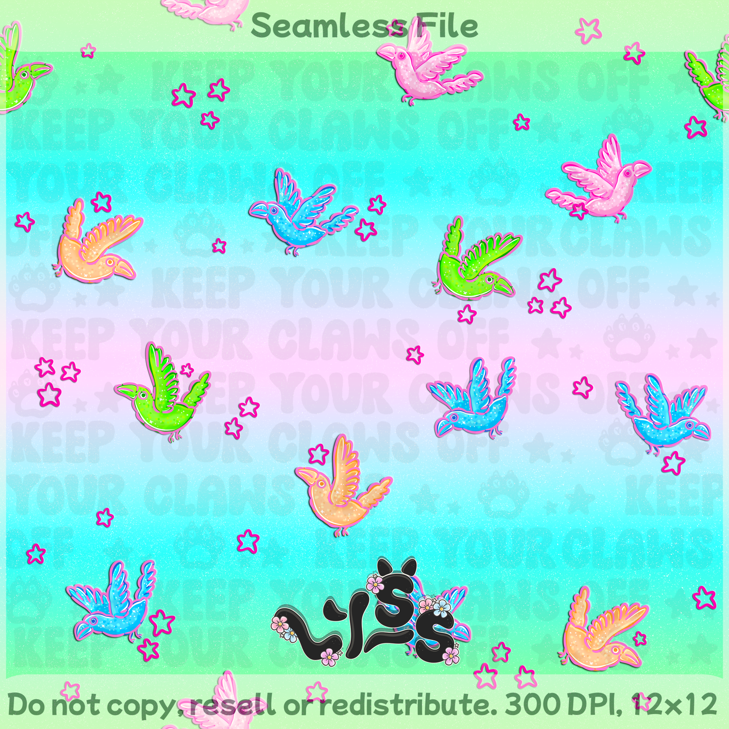 Lyss Doodles - Seamless Files - February 2025 Patreon - Collection #2