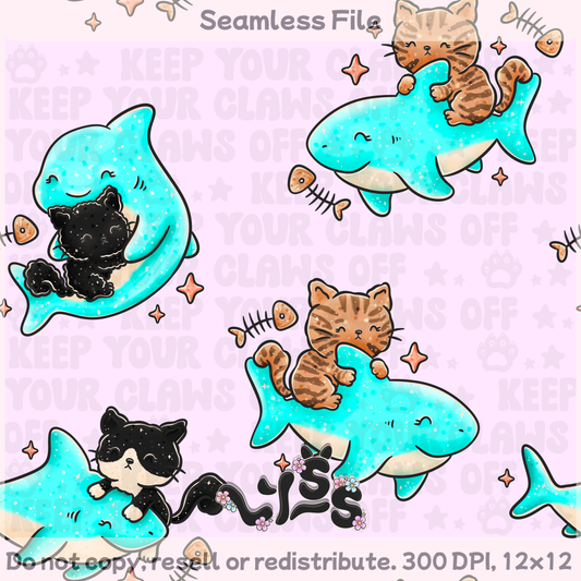 2025 - Lyss Doodles - Seamless - Jaws & Paws - 25LD050
