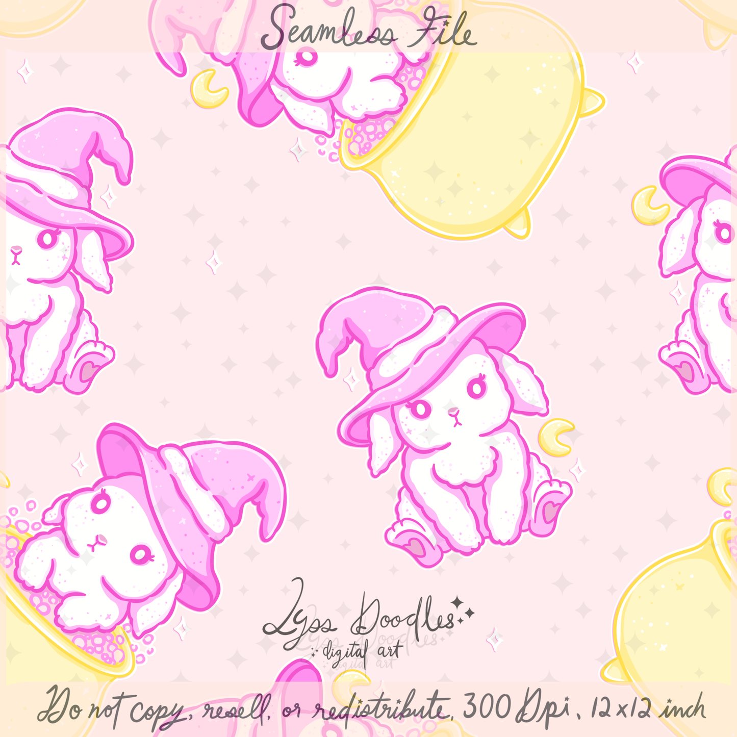 2025 - Lyss Doodles - Seamless - Mains - Potion Pals - 25LD014