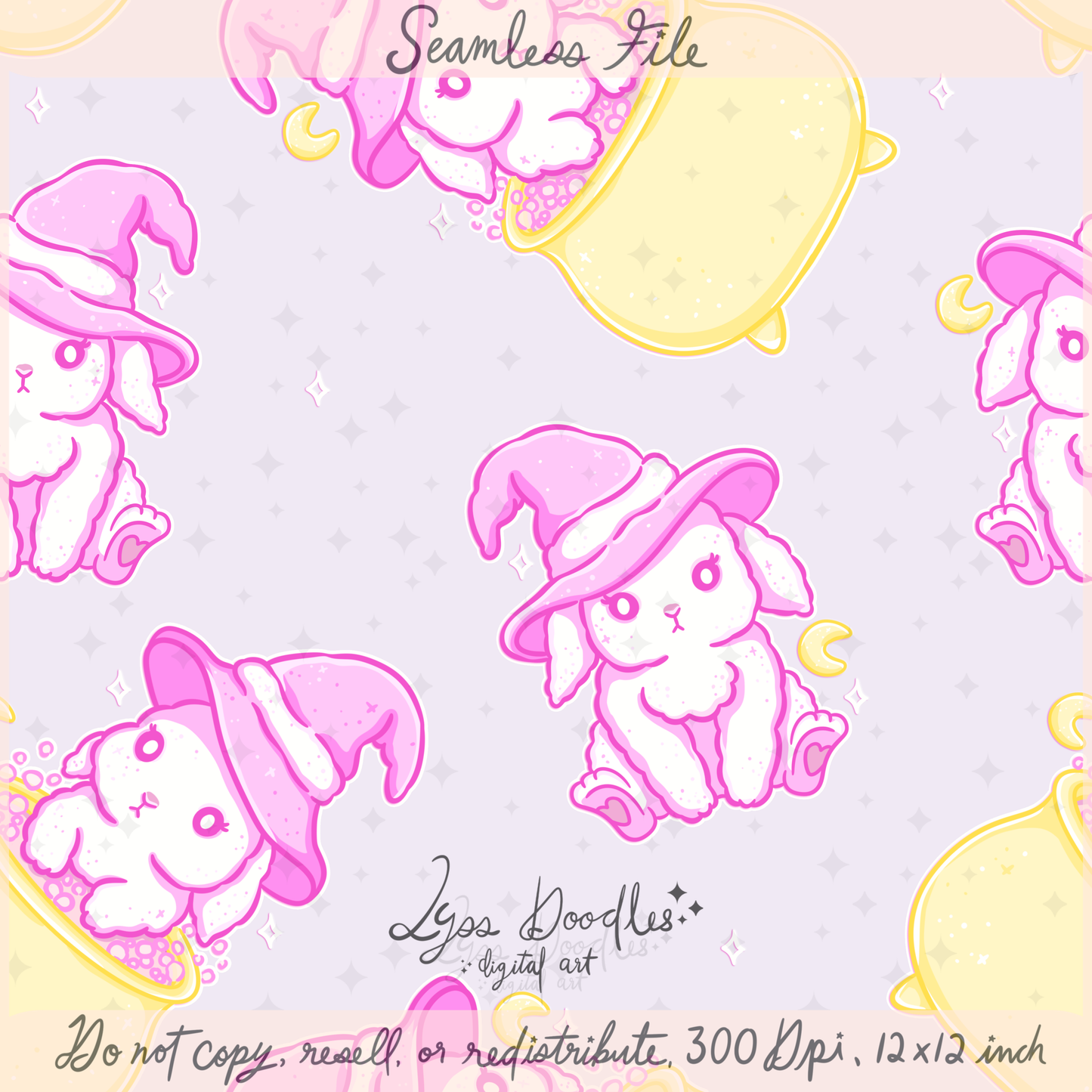 2025 - Lyss Doodles - Seamless - Mains - Potion Pals - 25LD014