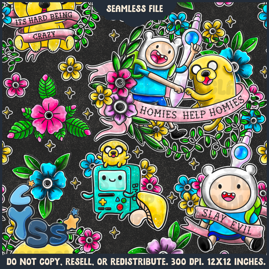 2025 - Lyss Doodles - Seamless - Mains - Quest Time - 25LD008