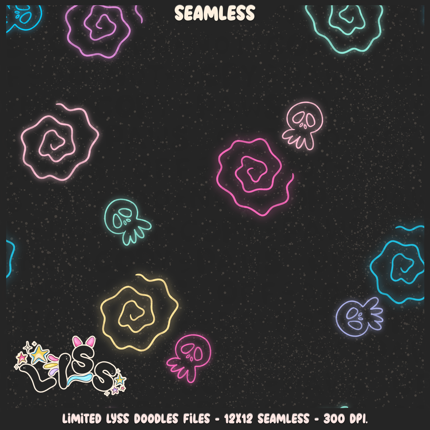 2024 - Lyss Doodles - Coordinates - Reading Nightmare - 24LD017