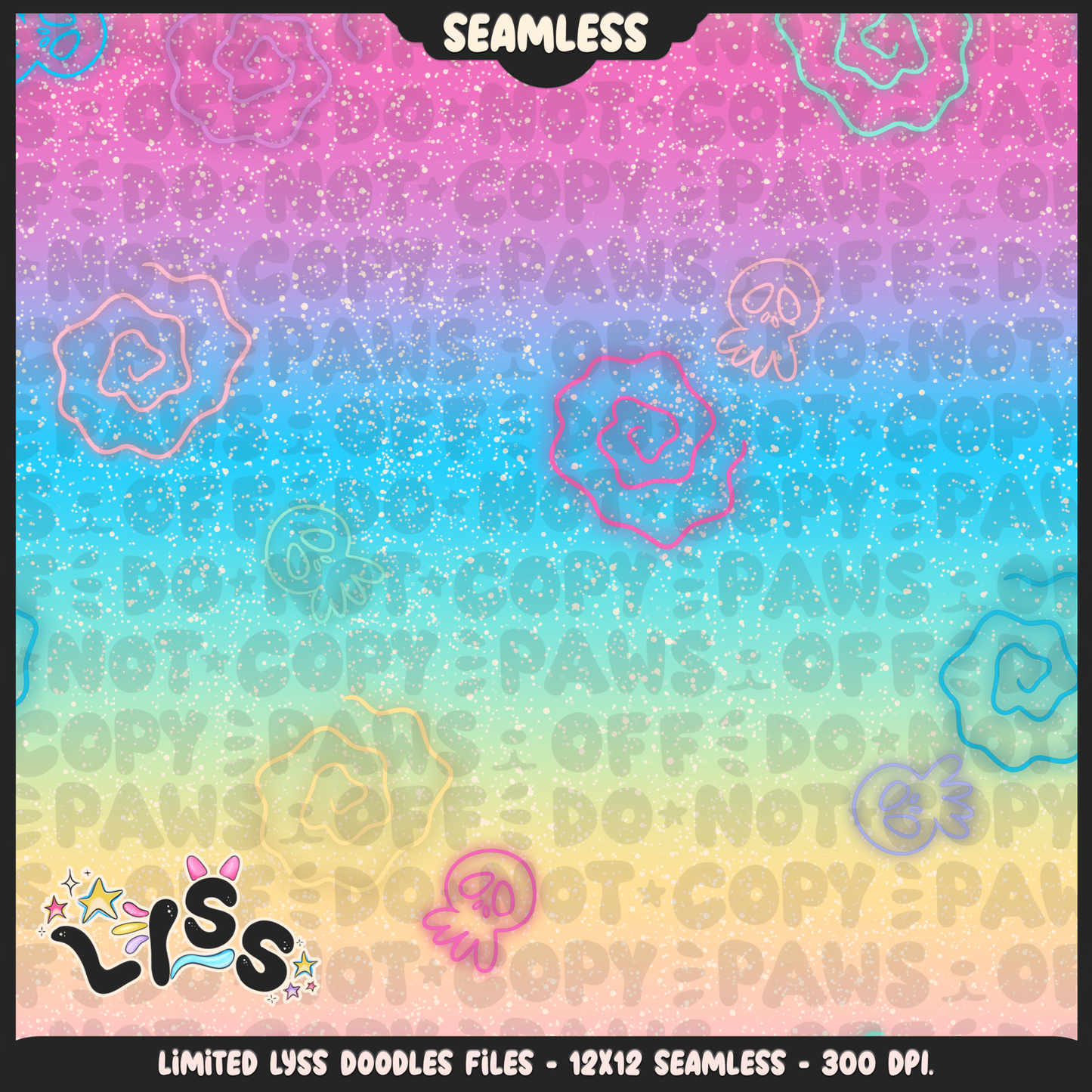 2024 - Lyss Doodles - Coordinates - Reading Nightmare - 24LD017