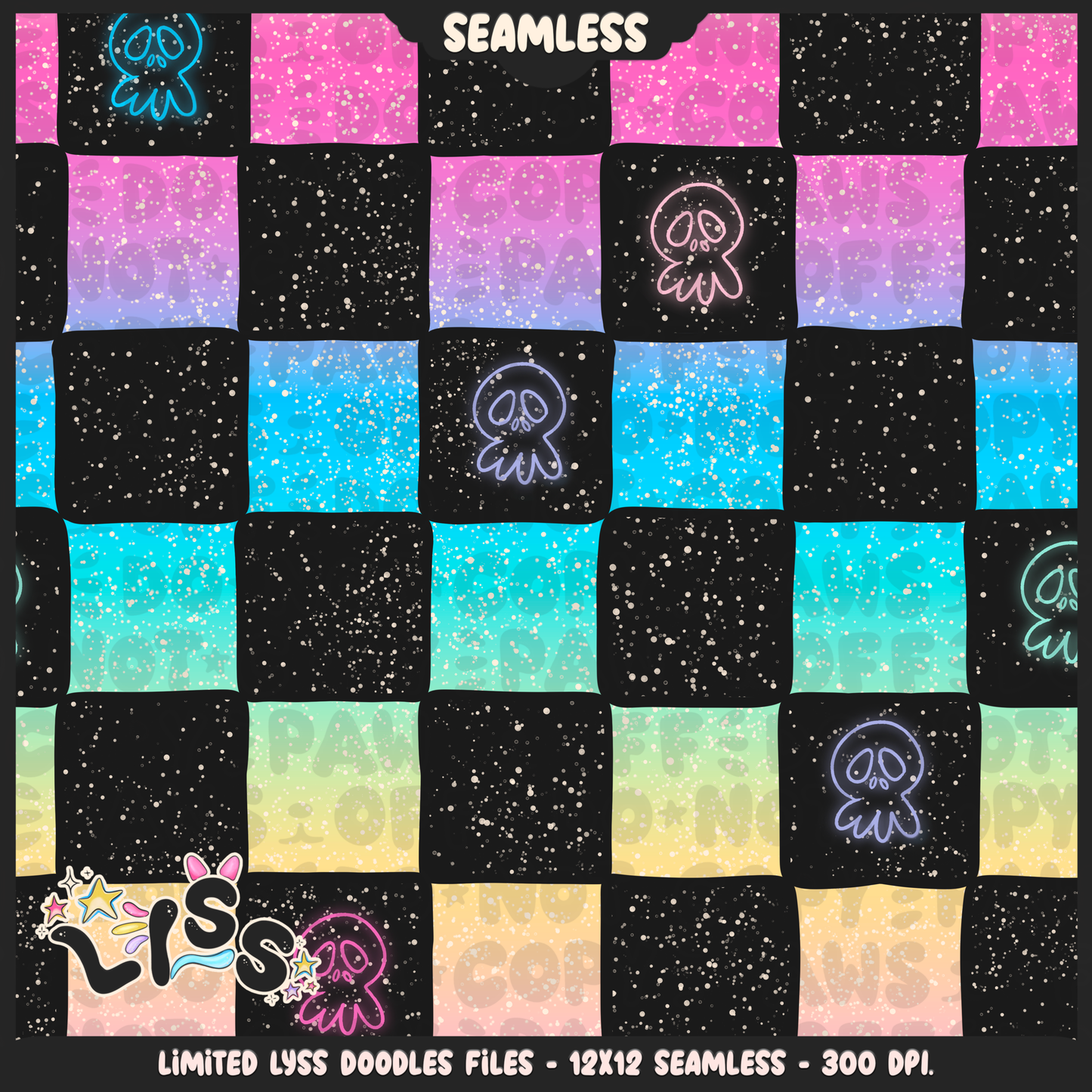 2024 - Lyss Doodles - Coordinates - Reading Nightmare - 24LD017