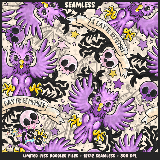 2024 - Lyss Doodles - Seamless - Mains - SCREAMO COLLAB - 24LD037