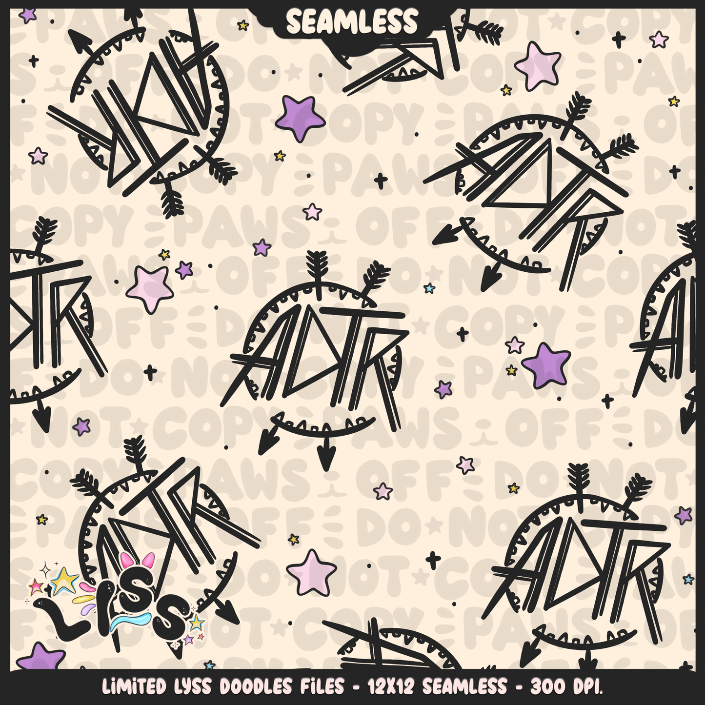 2024 - Lyss Doodles - Coordinates - SCREAMO COLLAB  - 24LD037