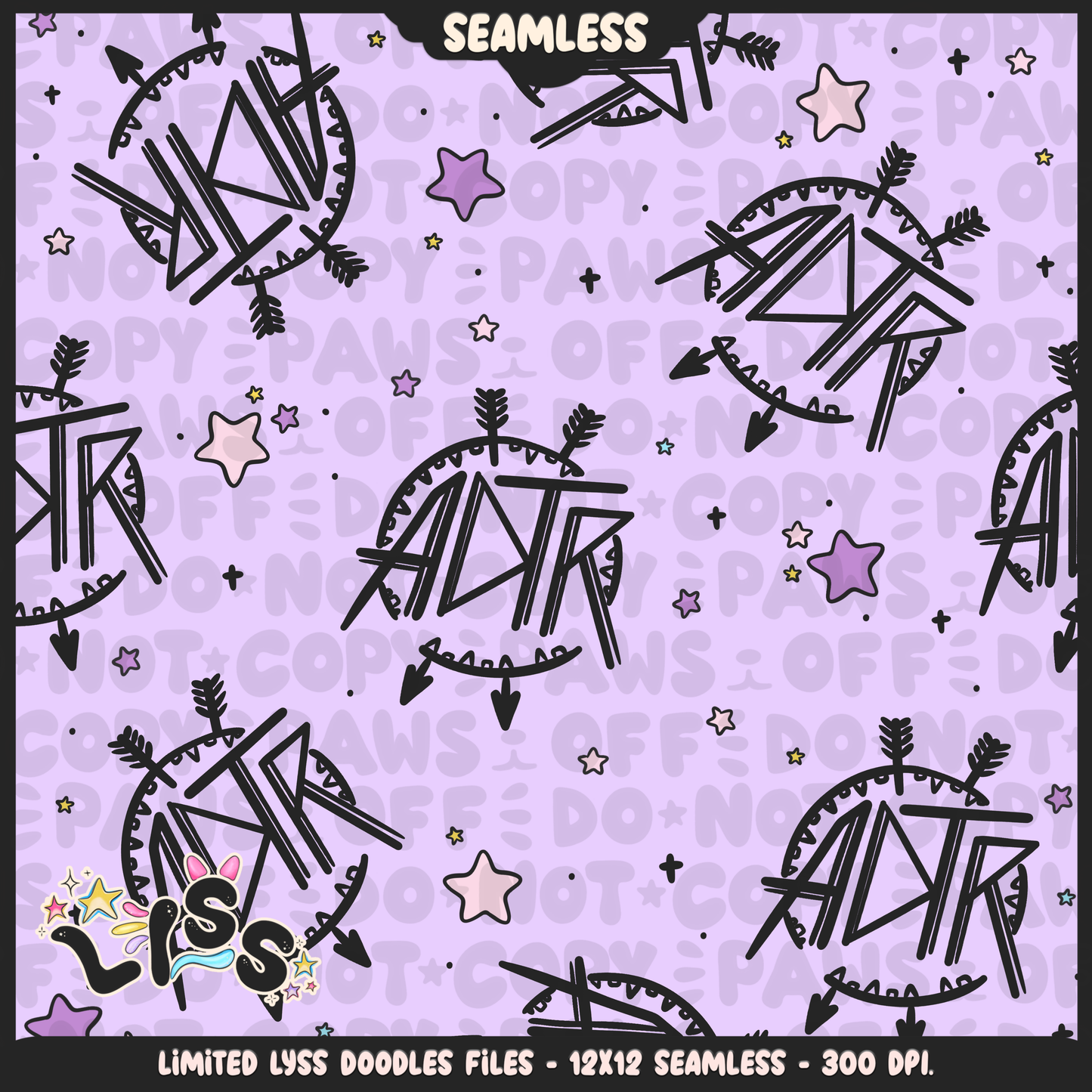 2024 - Lyss Doodles - Coordinates - SCREAMO COLLAB  - 24LD037