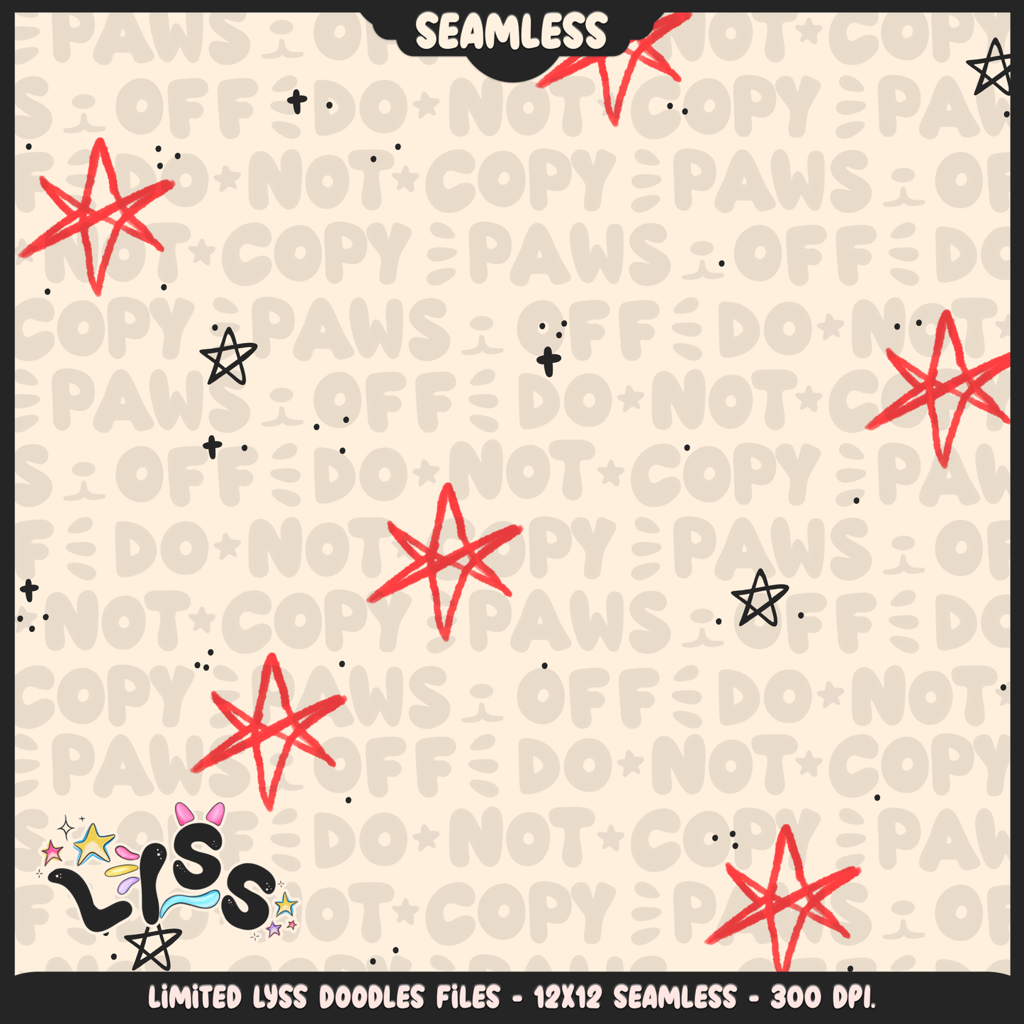 2024 - Lyss Doodles - Coordinates - SCREAMO COLLAB  - 24LD038