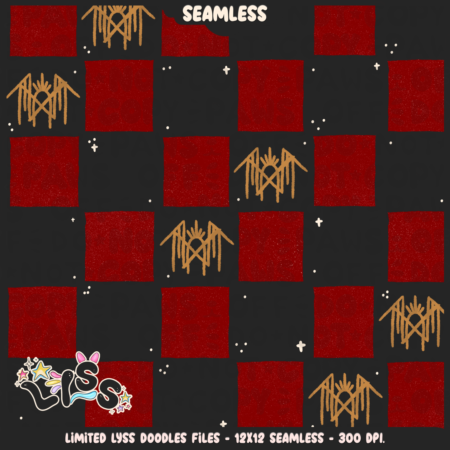 2024 - Lyss Doodles - Coordinates - SCREAMO COLLAB  - 24LD039