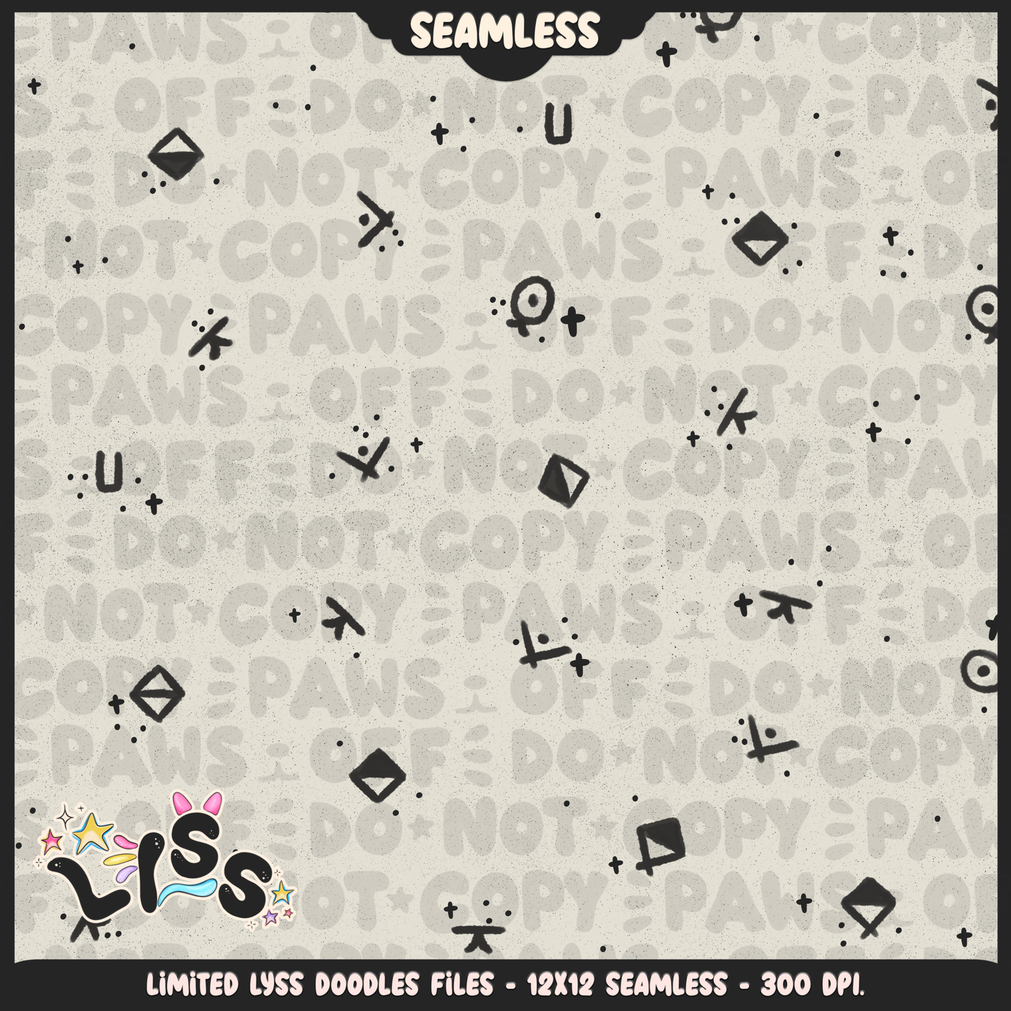 2024 - Lyss Doodles - Coordinates - SCREAMO COLLAB  - 24LD039