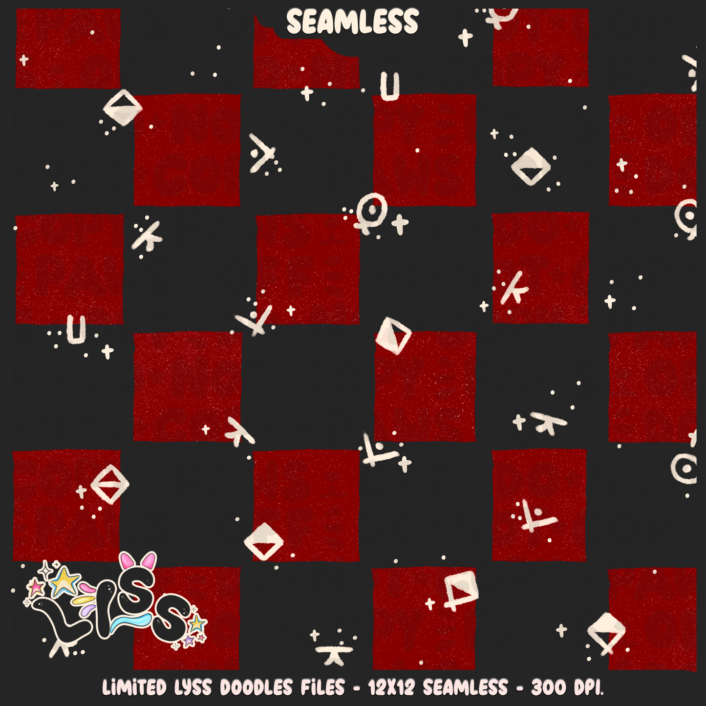 2024 - Lyss Doodles - Coordinates - SCREAMO COLLAB  - 24LD039