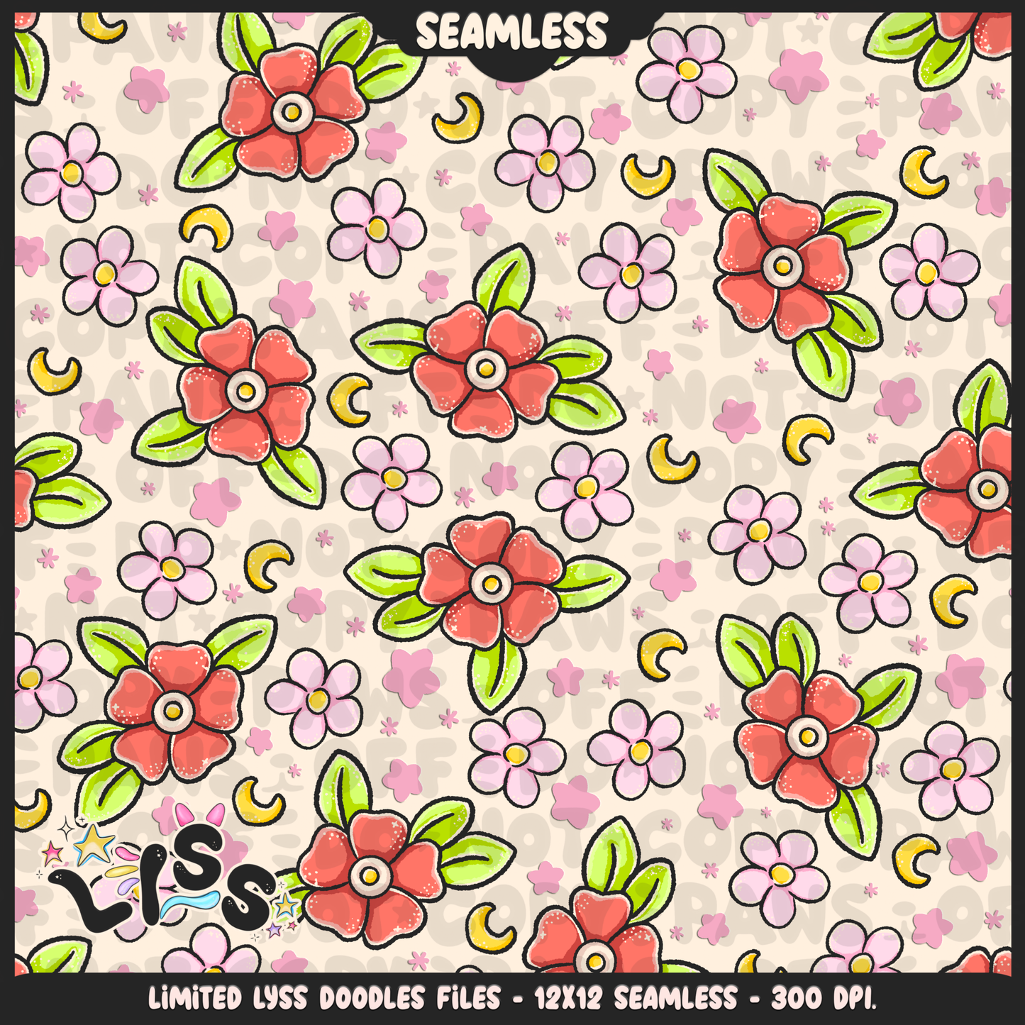 Lyss Doodles - Seamless Files - September 2024 Patreon