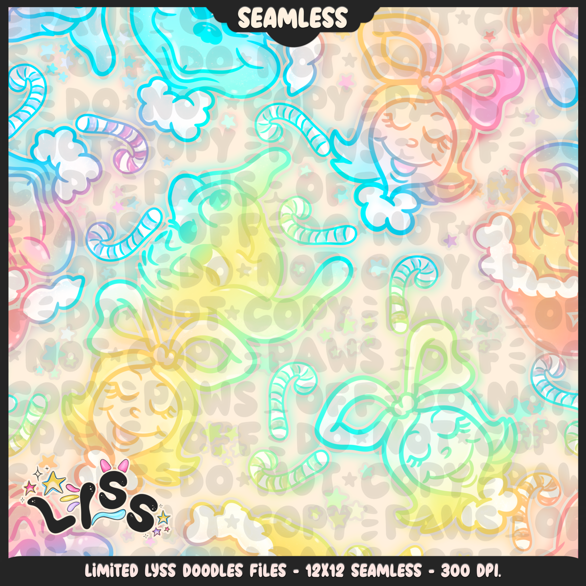Lyss Doodles - Seamless - Mains - 3k - Mean