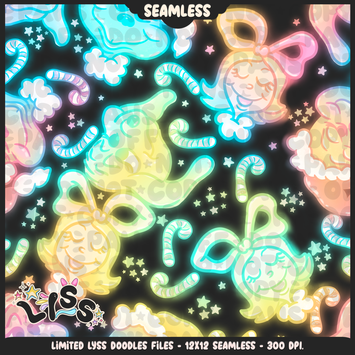 Lyss Doodles - Seamless - Mains - 3k - Mean