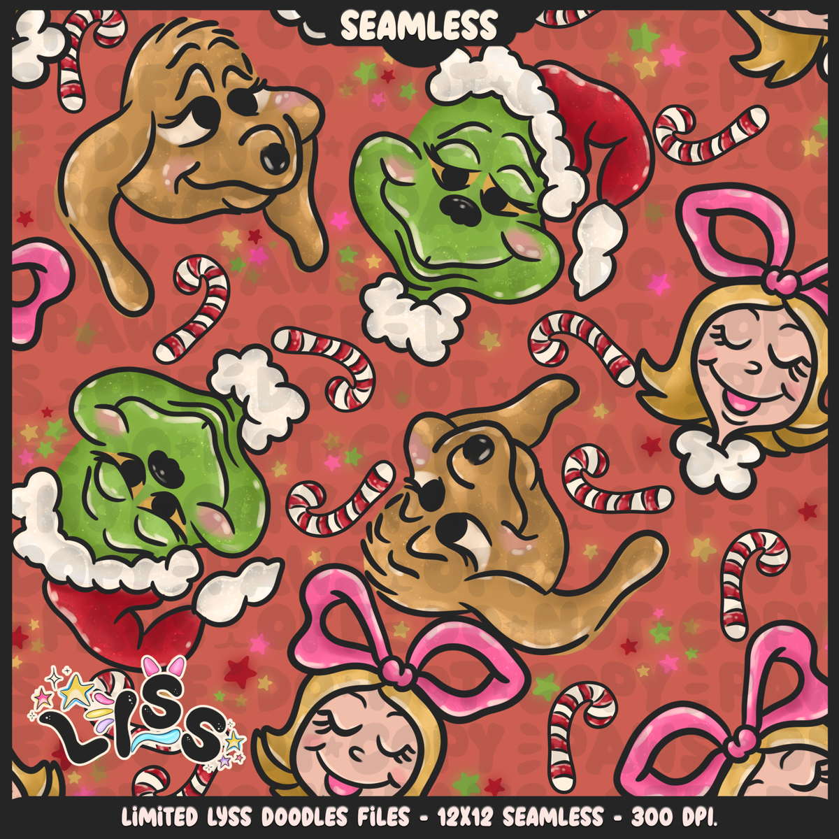 Lyss Doodles - Seamless - Mains - 3k - Mean