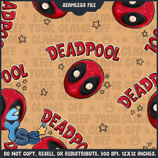 2024 - Lyss Doodles - Seamless - Coordinates - Superhero Collection - Funny Guy - 24LD088