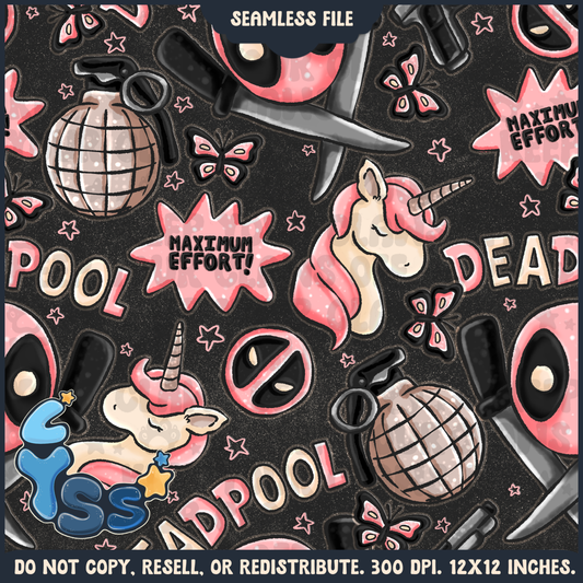 2024 - Lyss Doodles - Seamless - Mains - Superhero Collection - Girl Funny Guy - 24LD089-001