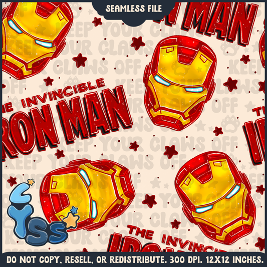 2024 - Lyss Doodles - Seamless - Mains - Superhero Collection - Invincible - 24LD090