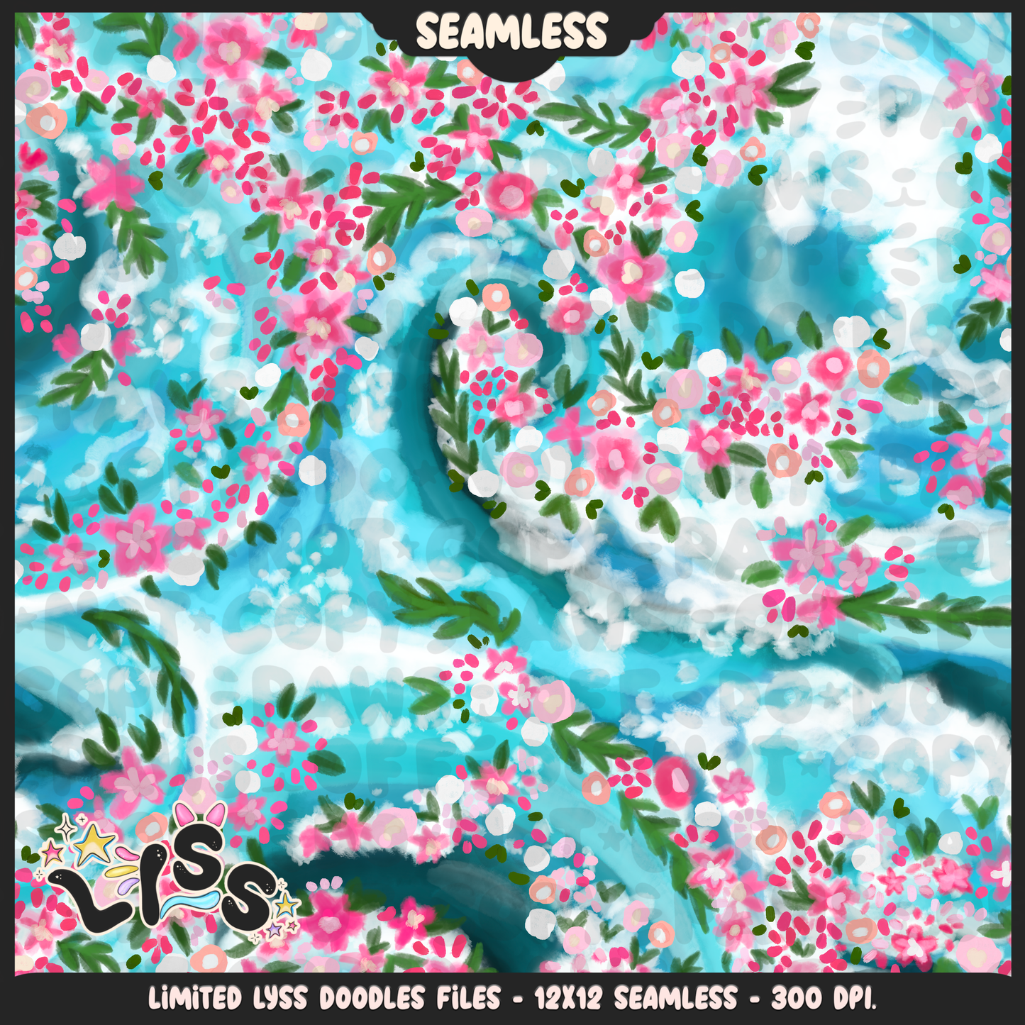 2024 - Lyss Doodles - Seamless - Mains - Tululla Summer - 24LD113