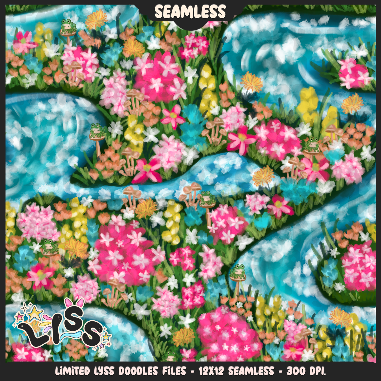 2024 - Lyss Doodles - Seamless - Mains - Tululla Summer - 24LD113
