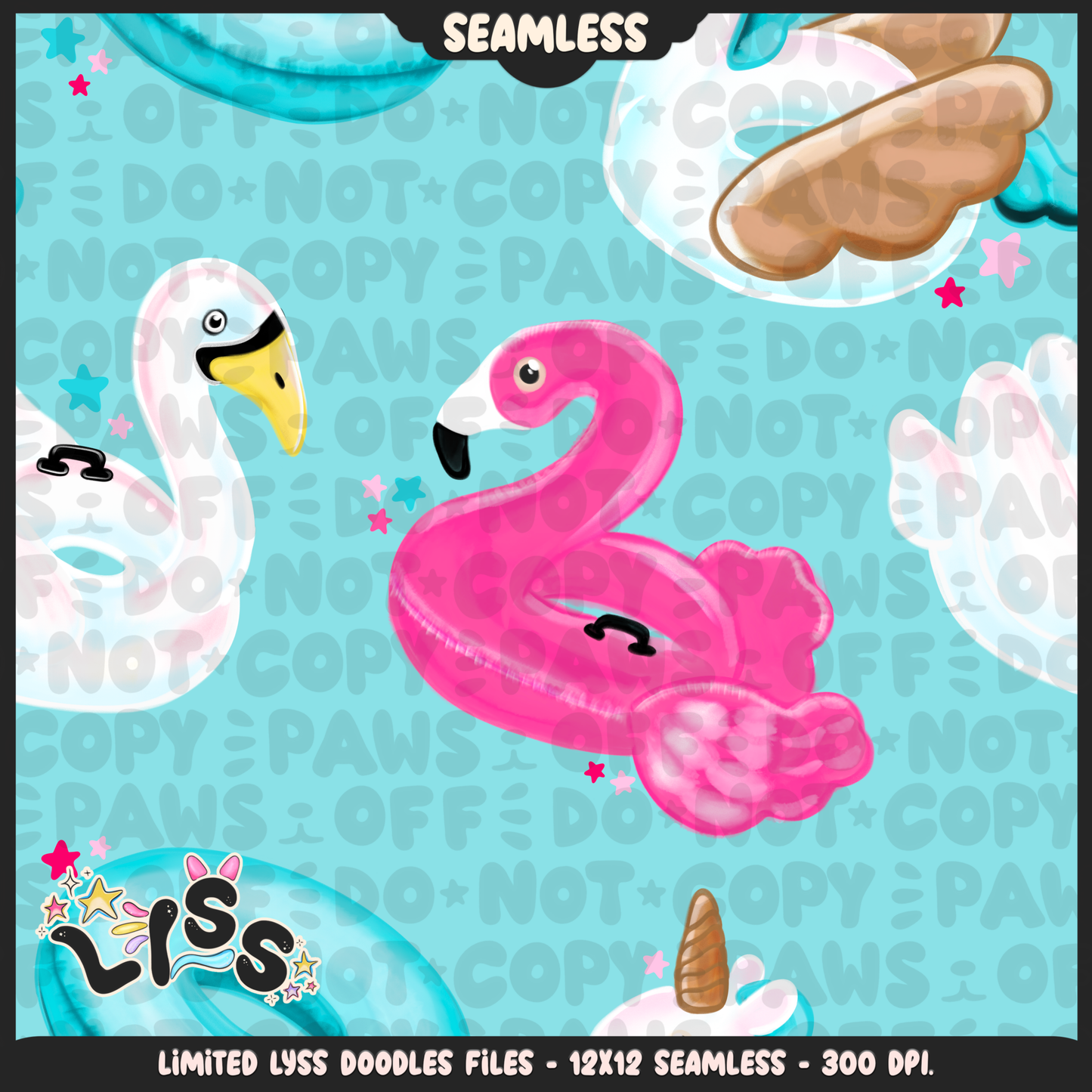 2024 - Lyss Doodles - Seamless - Mains - Tululla Summer - 24LD113