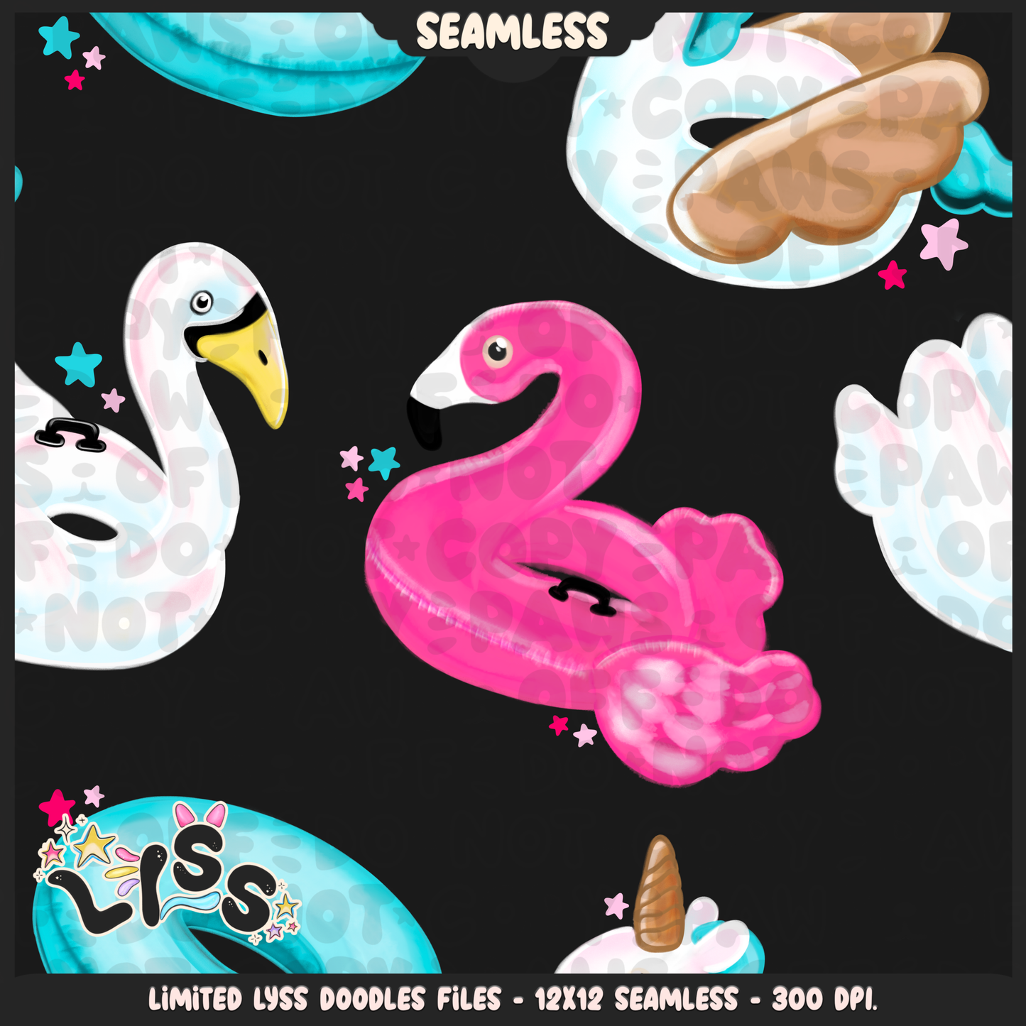 2024 - Lyss Doodles - Seamless - Mains - Tululla Summer - 24LD113