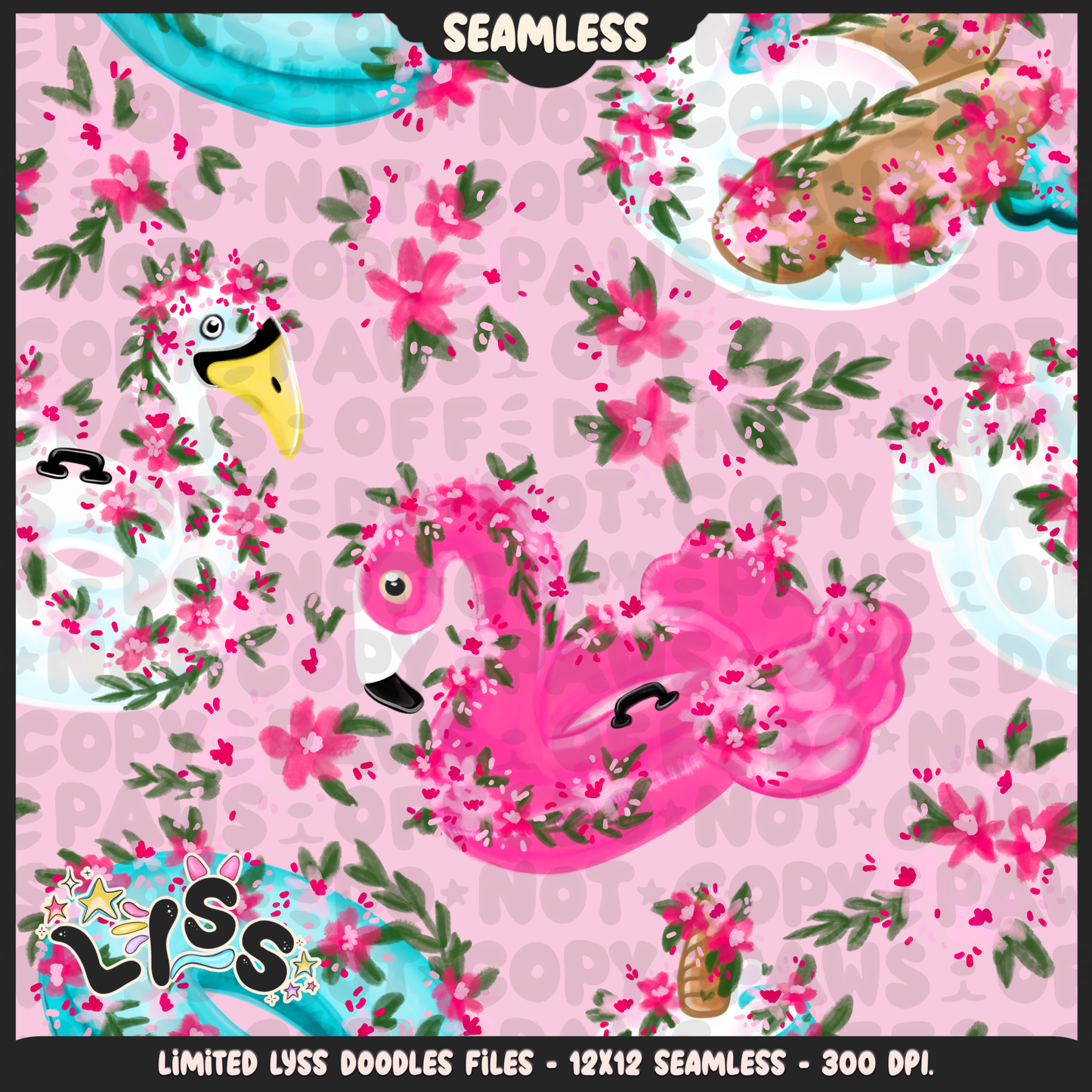 2024 - Lyss Doodles - Seamless - Mains - Tululla Summer - 24LD113