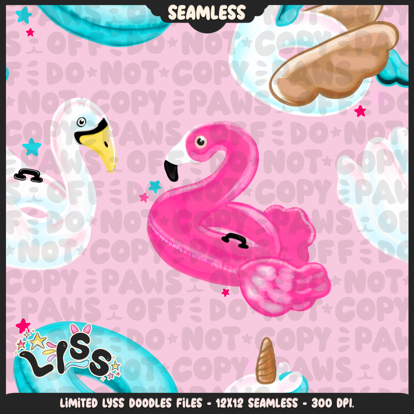 2024 - Lyss Doodles - Seamless - Mains - Tululla Summer - 24LD113