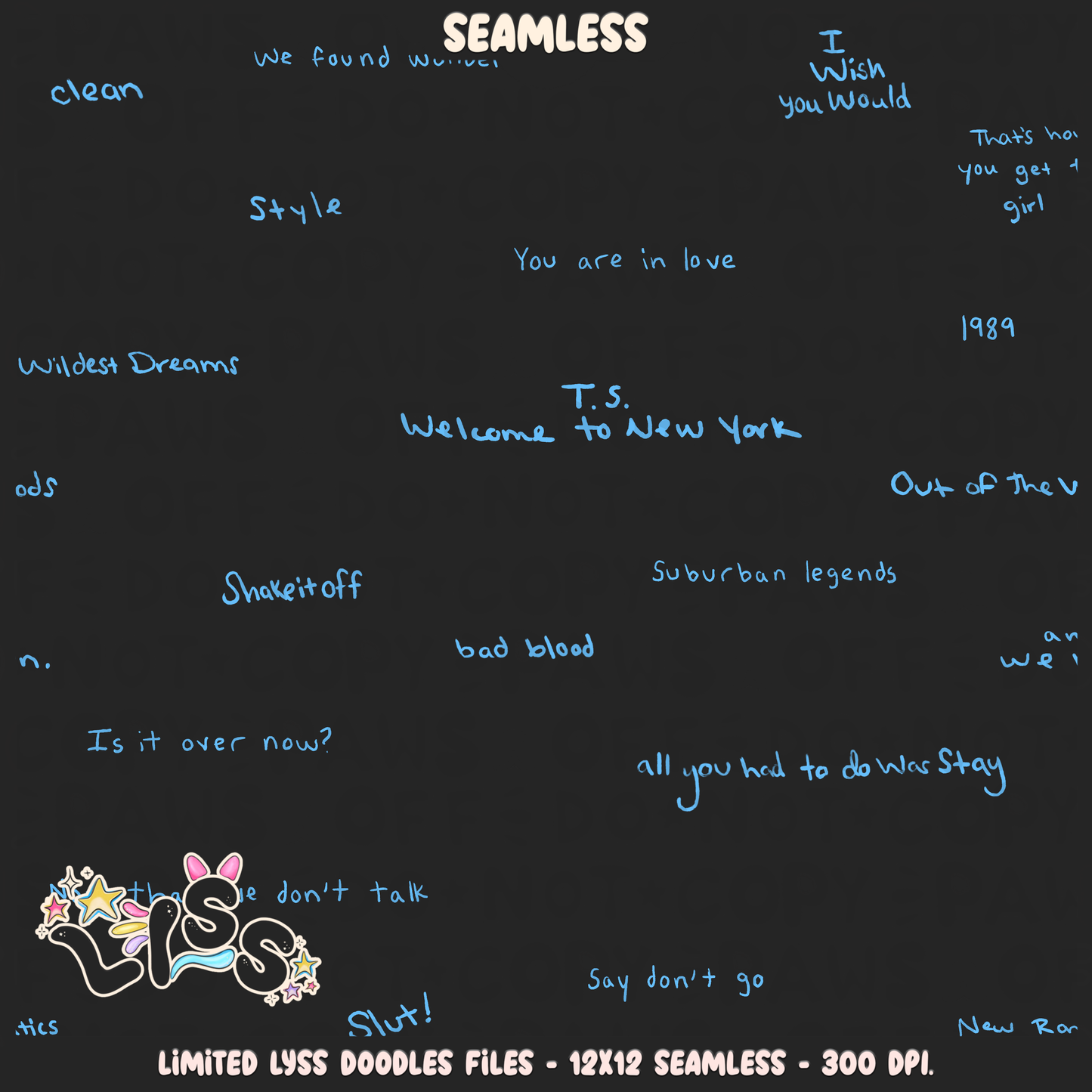 2024 - Lyss Doodles - Coordinates -  Tay Collab - Tay Collab - NYC - 24LD022