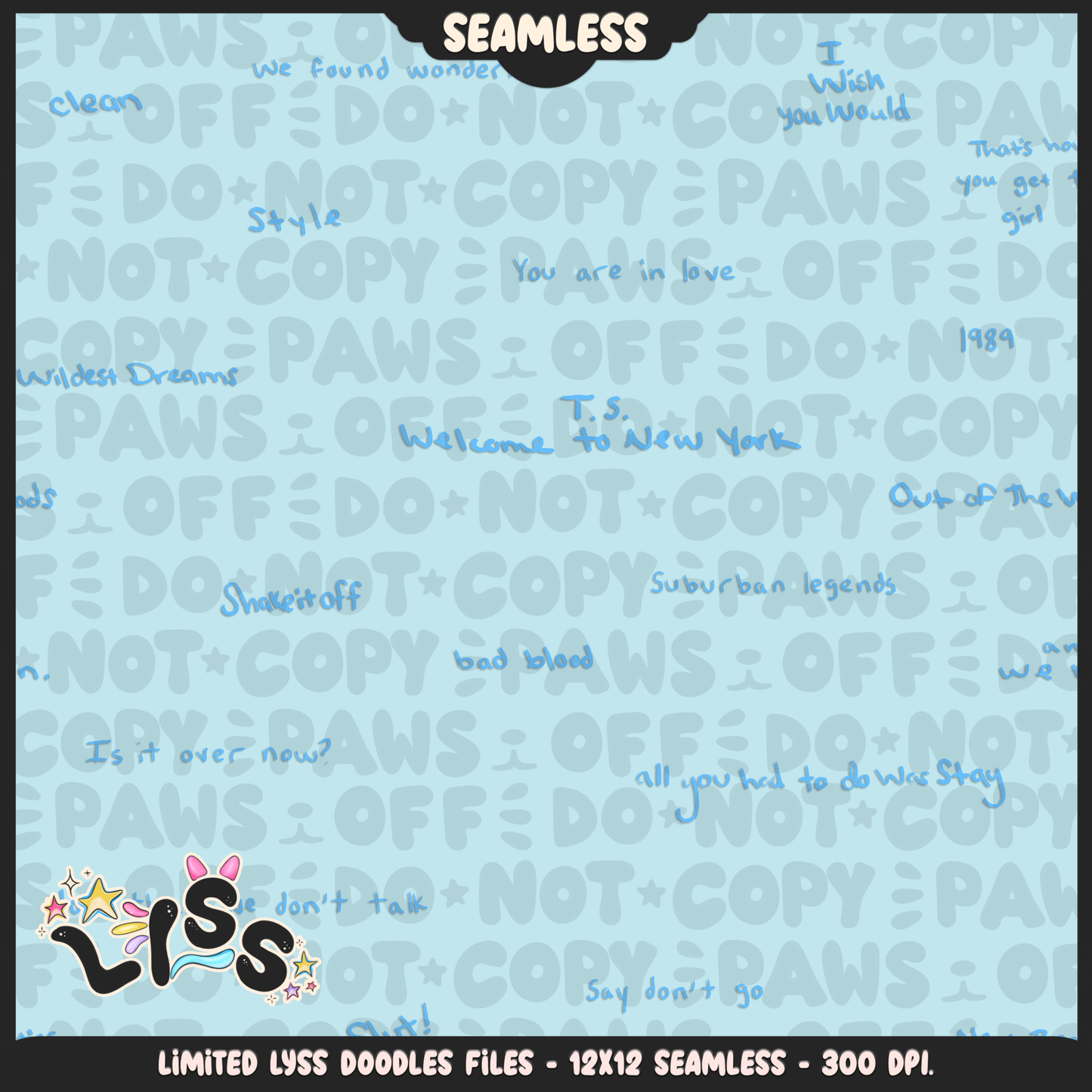 2024 - Lyss Doodles - Coordinates -  Tay Collab - Tay Collab - NYC - 24LD022