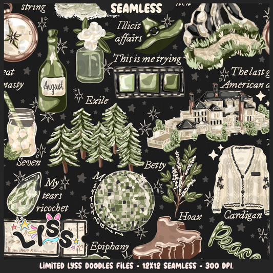 2024 - Lyss Doodles - Seamless - Mains - Tay Collab - Lore - 24LD019
