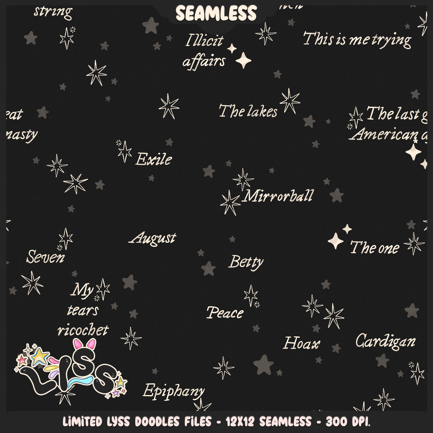 2024 - Lyss Doodles - Coordinates -  Tay Collab - Lore - 24LD019