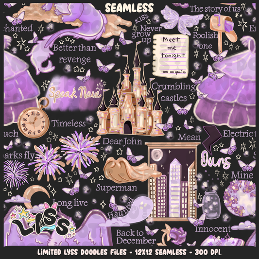 2024 - Lyss Doodles - Seamless - Mains - Tay Collab - Speak - 24LD020