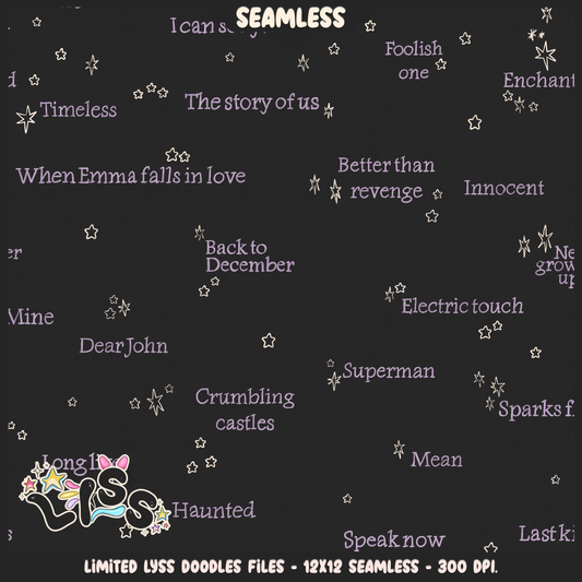 2024 - Lyss Doodles - Coordinates -  Tay Collab - Speak -  24LD020