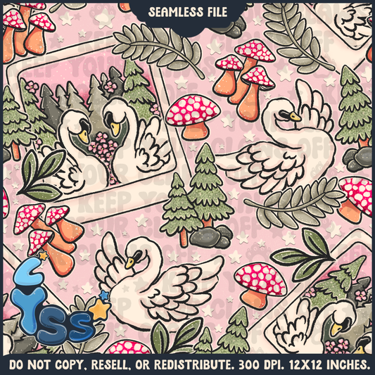 2024 - Lyss Doodles - Seamless - Mains - Woodland Animals -  24LD082